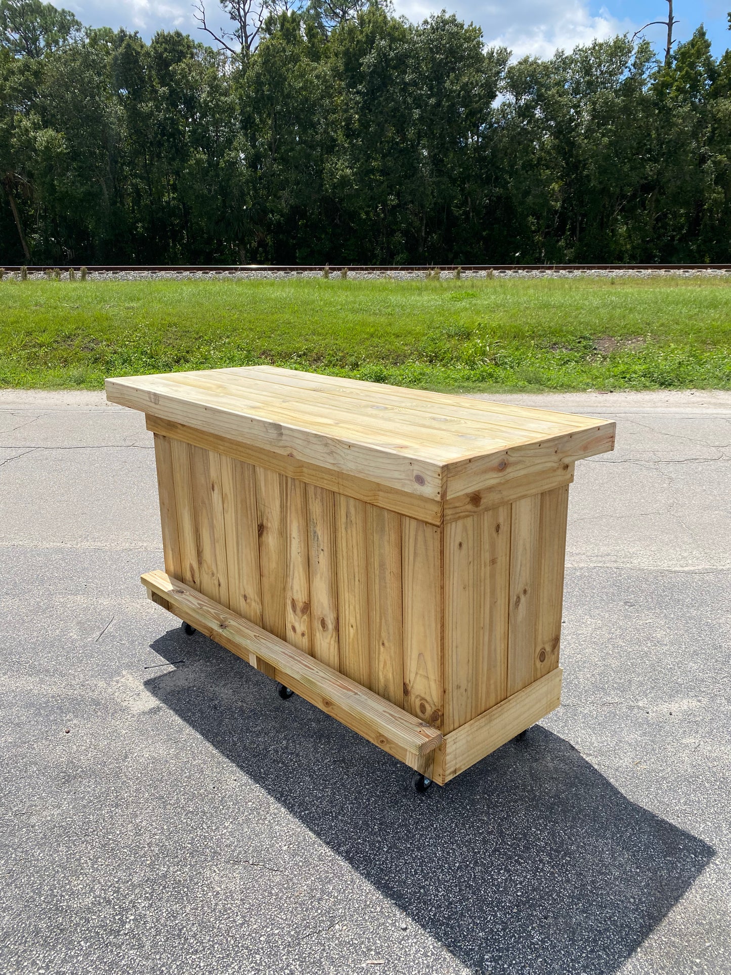 Deposit only! 6ft Straight. Outdoor bar. Indoor bar. Reception desk. Cash Wrap. Backyard bar. Basement bar