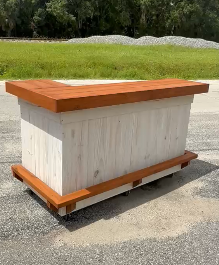 6FT L-Shaped Custom Bar | Outdoor Patio & Entertainment Space