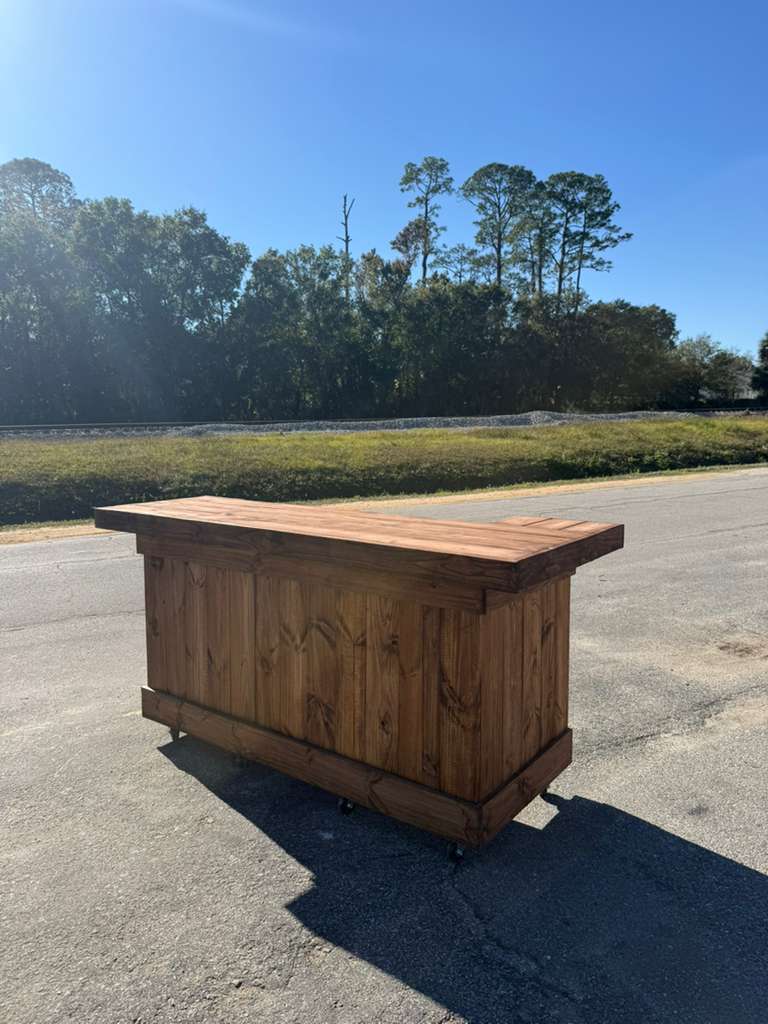 π386-346-5172 | 6ft L on left (bartenders perspective) - 2x shelf, Stain