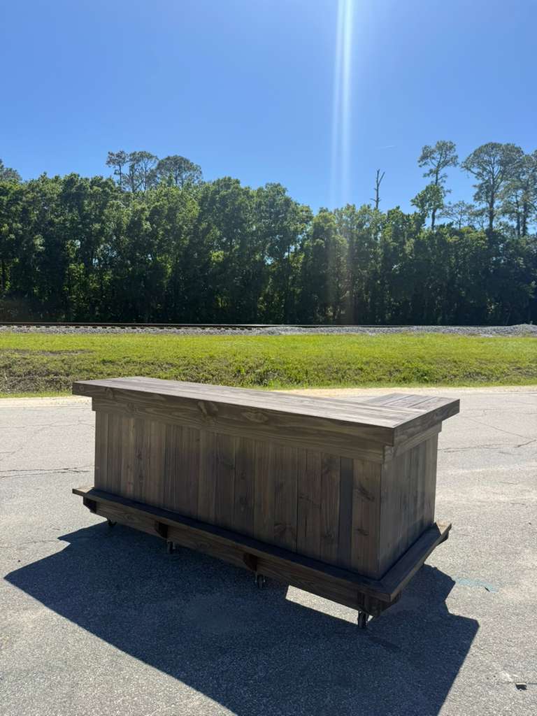 8ft L-Shaped Tiki Bar | Premium Backyard Entertainment Bar