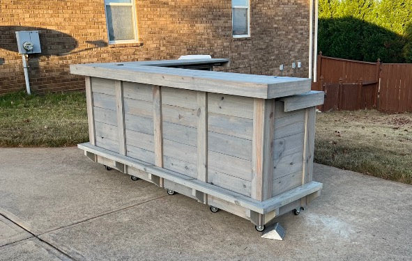 Deposit only! 8x5 L shape bar