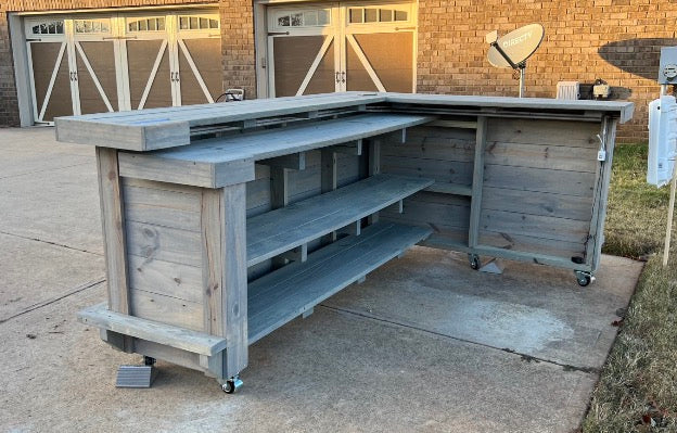 Deposit only! 8x5 L shape bar