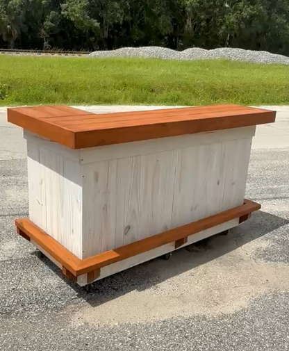 6FT L-Shaped Custom Bar | Outdoor Patio & Entertainment Space