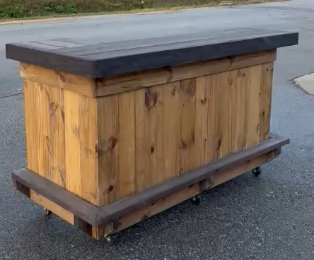 6FT L-Shaped Patio Bar | Custom Outdoor Tiki Bar