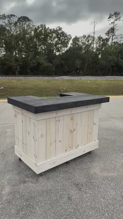 5FT U-Shaped Entertainment Bar | Custom Tiki Bar