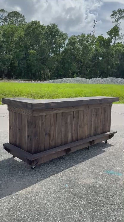 8x4 L-Shaped  Premium Tiki Bar | Outdoor Living & Entertainment