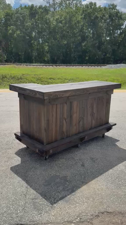 6ft L on Right Backyard Tiki Bar | Custom Outdoor Bar
