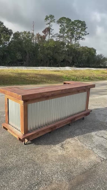 9FT U-Shaped Tiki Bar | Custom Outdoor Entertainment Bar