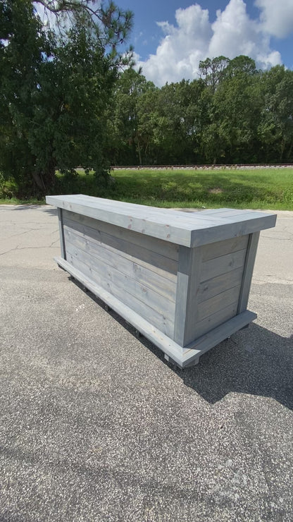 Deposit only! 8ft L shape bar. Outdoor bar. Indoor bar. Reception desk. Cash Wrap. Backyard bar.
