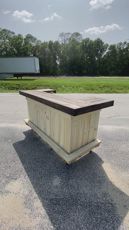 Deposit only! 7x3 U shape bar. Outdoor bar. Indoor bar. Reception desk. Cash Wrap. Backyard bar. Basement bar