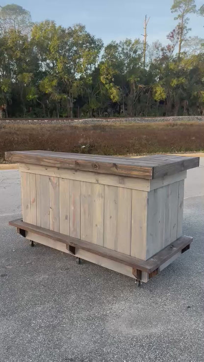 6FT L-Shaped Backyard Bar | Custom Entertainment Bar