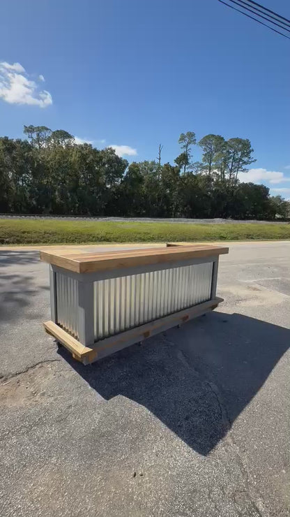 9FT U-Shaped Patio Bar | Custom Outdoor Bar
