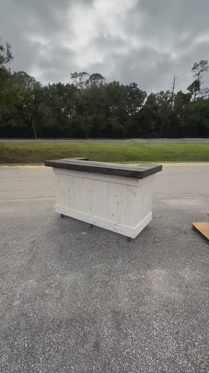 6FT U-Shaped Tiki Bar | Custom Outdoor Entertainment Bar