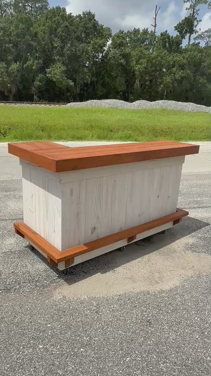 6FT L-Shaped Custom Bar | Outdoor Patio & Entertainment Space