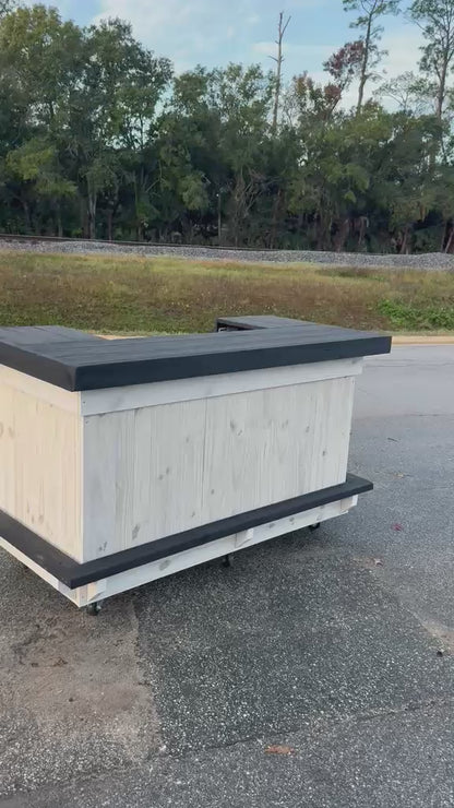 6FT U-Shaped Entertainment Bar | Custom Tiki Bar