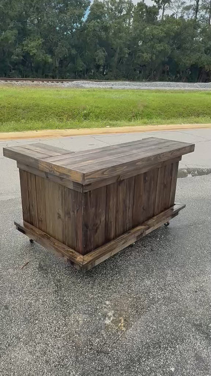 5FT L-Shaped Tiki Bar | Premium Backyard Entertainment Bar