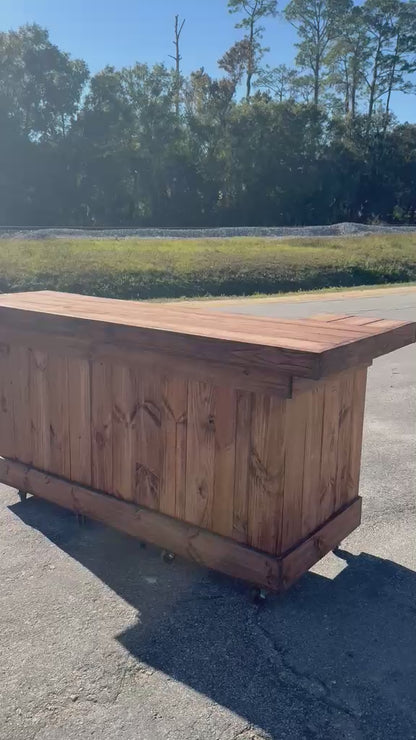 📞386-346-5172 | 6ft L on left (bartenders perspective) - 2x shelf, Stain