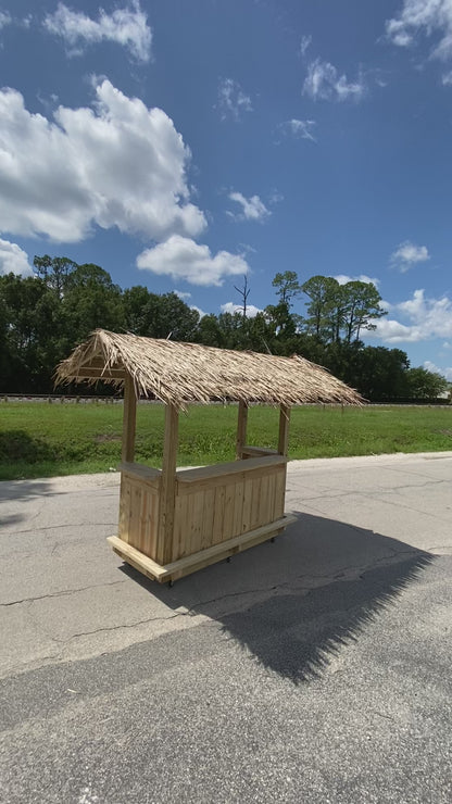 Deposit only! 7ft Roof Tiki Bar. Outdoor bar. Indoor bar. Reception desk. Cash Wrap. Backyard bar.