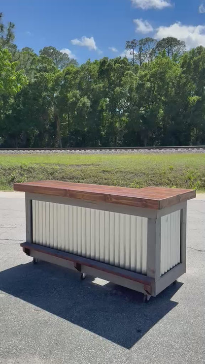 7ft L-Shaped Backyard Bar | Custom Entertainment Bar