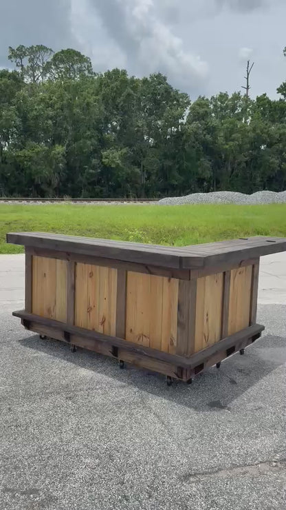 9x5 L-Shaped Entertainment Bar | Custom Patio & Poolside Bar