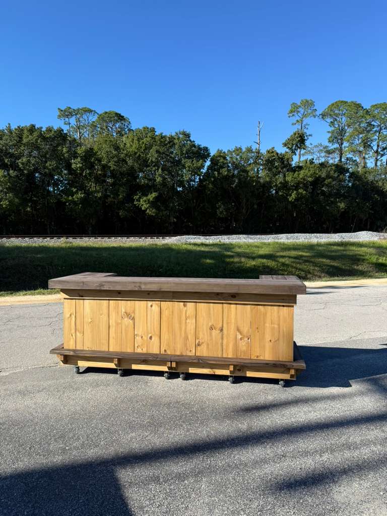 10FT U-Shaped Outdoor Bar | Backyard Tiki Bar