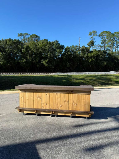 10FT U-Shaped Outdoor Bar | Backyard Tiki Bar