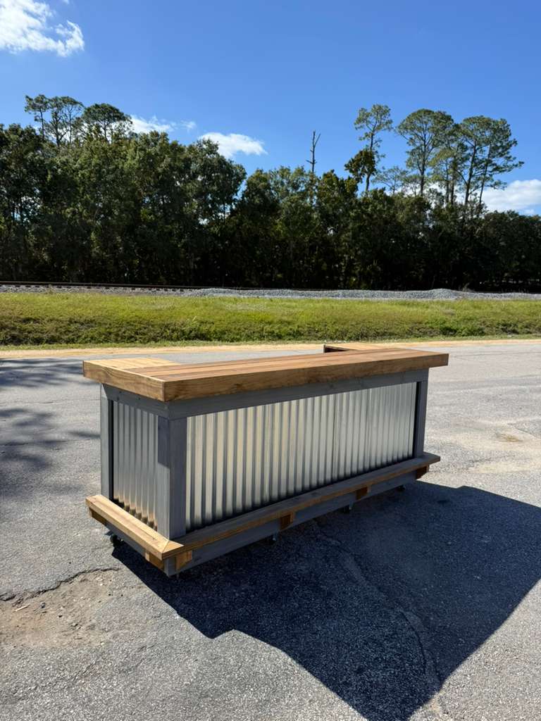 9FT U-Shaped Patio Bar | Custom Outdoor Bar