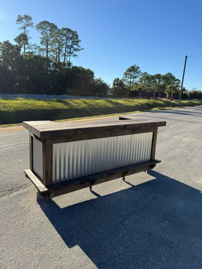 9FT U-Shaped Outdoor Bar | Backyard Tiki Bar