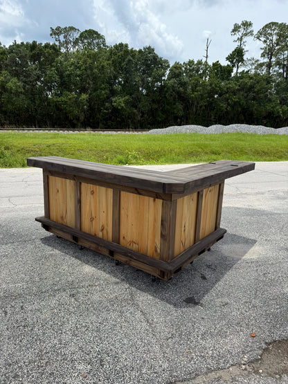 9x5 L-Shaped Entertainment Bar | Custom Patio & Poolside Bar