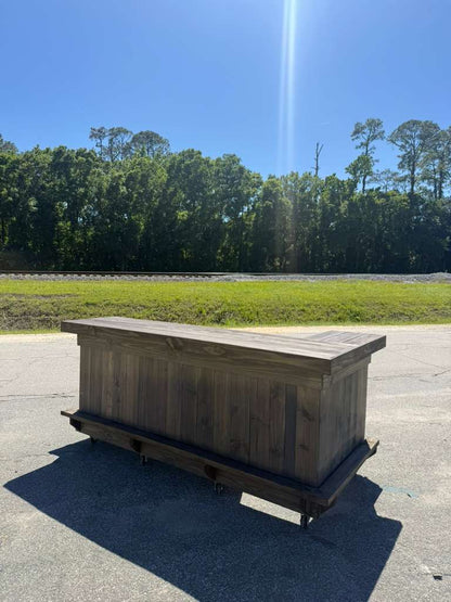 8ft L-Shaped Tiki Bar | Premium Backyard Entertainment Bar