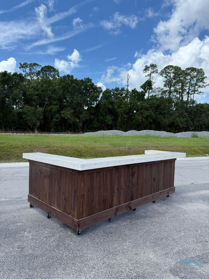 10ft U-Shaped Entertainment Bar | Custom Patio & Poolside Bar